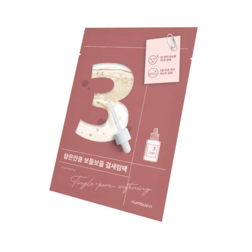 [Numbuzin] No. 3 Tingle Pore Softening Mascarilla de Tela
