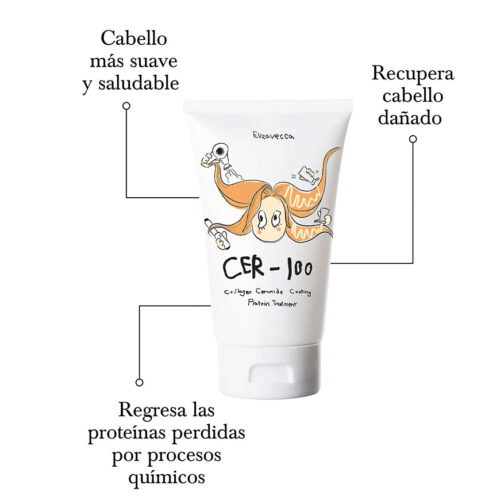[Elizavecca] CER-100 Collagen Ceramide Coating Hair Protein Treatment - Imagen 6