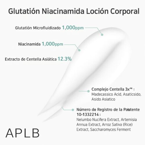 [APLB] Glutathione Niacinamide Body Lotion (300ml) - Imagen 5
