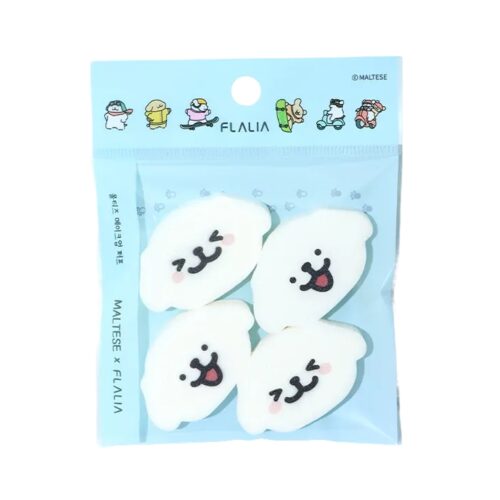 [Flalia] Maltese Die Cut Makeup Sponge 4P