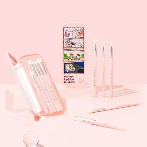 [Flalia] Maltese Lip&Eye Brush kit 5p