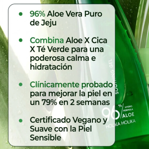 [Holika Holika] Aloe Hydro Formula 96% Soothing Gel (250ml/55ml) - Imagen 4