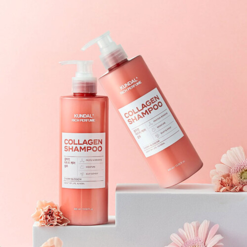 [Kundal] Rich Perfume Collagen Shampoo Cherry Blossom 400ml - Imagen 3