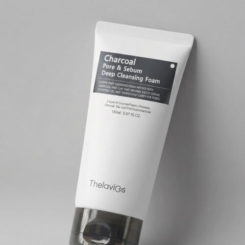 [Thelavicos] Charcoal Pore Sebum Deep Cleansing Foam Double Set 150ml+150ml - Imagen 4