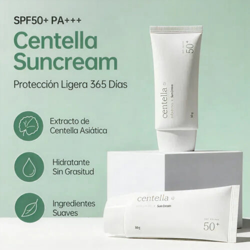 [Mixsoon] Centella Sun Cream SPF 50+ PA++++ 50 g - Imagen 4