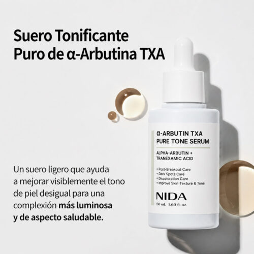 [NIDA] Alpha-Arbutin TXA Pure Tone Serum 50 ml - Imagen 3
