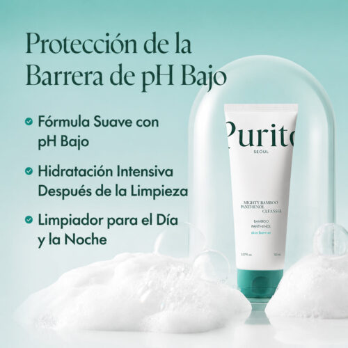 [Purito] Mighty Bamboo Panthenol Cleanser 150ml - Imagen 3