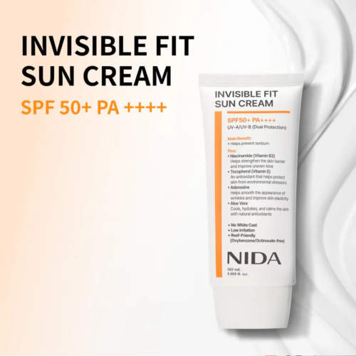 [NIDA] Invisible Fit Sun Cream SPF50+ PA++++ 50 ml - Imagen 3