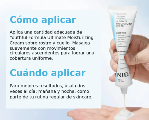 [NIDA] Youthful Formula Ultimate Moisturizing Cream 100 ml - Imagen 4